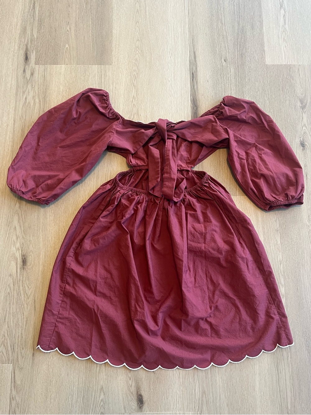 Anthropologie Forever That Girl Scalloped Mini Dress - Picture 7 of 9